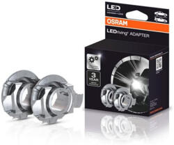 OSRAM Set 2 adaptoare H7 Osram LED 64210DA01 pentru BMW, Mercedes, Skoda, Opel, VW (64210DA01-1-2HFB) - autobob
