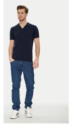 BLEND Férfi kevert anyagú pólóing, 20718362, pamut/lyocell, XL INTL, sötétkék (0000304799433_XL)