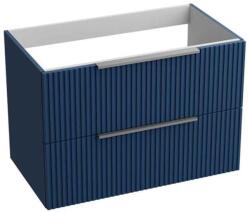 Spectrum Mobilier suspendat pentru lavoar Spectrum, Omaha, 80 cm, riflat, albastru mat (34644)