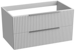 Spectrum Mobilier suspendat pentru lavoar Spectrum, Omaha, 80 cm, riflat, alb mat (34606)