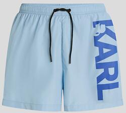 KARL LAGERFELD Karl Lagerfeld, Fürdőnadrág nagy logóval, Világoskék, XL (A1M46013-1ND-XL)