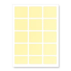 CDRmarket Öntapadó címkék 60 x 60 mm, 12 címkék, A4, 20 ív, sárga (R0ECO.6060YELLOW)