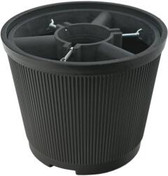 COMPASS Karácsonyfatalp, műanyag, fekete, 10 l