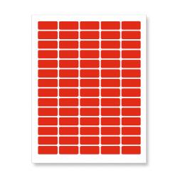 CDRmarket Öntapadó címkék 38 x 21, 2 mm, 65 címkék, A4, 20 ív, piros (R0ECO.0102RED)