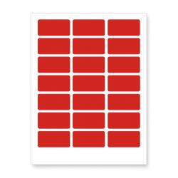CDRmarket Öntapadó címkék 63, 5 x 29, 6 mm, 27 címkék, A4, 20 ív, piros (R0ECO.0437RED)