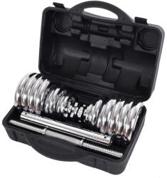 Timeless tools 2 az 1-ben súlyzókészlet, 16 db súlyt tartalmaz, egykezes, és kétkezes súlyemeléshez (HOP1001165)