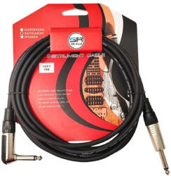 Silk Road LG206-3 gitárkábel 3m, fekete, pipa