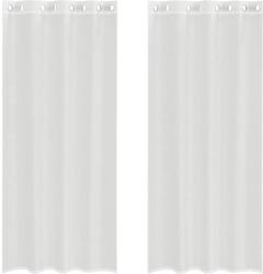 vidaXL 2 db fehér fátyolfüggönyök rojtokkal 0.39 kg 4102152 (4102152)