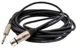 Silk Road mikrofonkábel, 5m, fekete, XLR-JACK