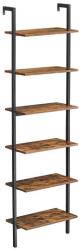 VASAGLE Raft cu 6 polițe, design industrial, PAL și oțel, 204, 8x60x3 (LLS103B01) Raft