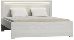 TEMPO KONDELA Ágy, kőris fehér, 160x200, INFINITY I-19 (149933)