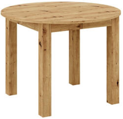 TEMPO KONDELA Kihúzható étkezőasztal, artisan tölgy, 103-142x76 cm, HARRY (405595)