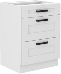 TEMPO KONDELA Alsó szekrény, fehér, LULA 60 D 3S BB (362704)