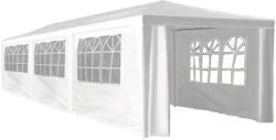 TEMPO KONDELA Kerti party sátor, fehér, 3x9 m, TEKNO NEW TYP 3 + 8 oldalsó résszel (355817)
