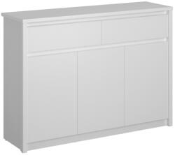 TEMPO KONDELA Komód 3D2S, fehér, ERODIN (374475)