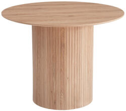 TEMPO KONDELA Étkezőasztal, tölgy, átmérő 100 cm, PAOLO (402345)