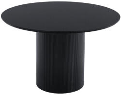 TEMPO KONDELA Étkezőasztal, fekete, átmérő 120 cm, MAHIR TYP 2 (387011)
