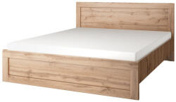 TEMPO KONDELA Franciaágy, 160x200, wotan tölgy, MORATIZ (354537)