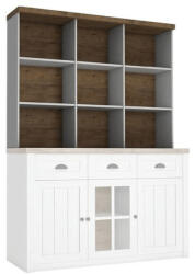 TEMPO KONDELA Felsőszekrény komódhoz R2D, sosna Andersen/tölgy lefkas, PROVANCE (149672)