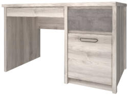 TEMPO KONDELA PC asztal 1D2S, nairobi gesztenye/onix, JESI NEW (408043)