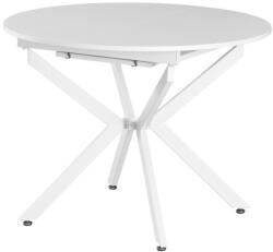 TEMPO KONDELA Kihúzható étkezőasztal, fehér, 100x100-140x75 cm, ABERO TYP 1 (400784)