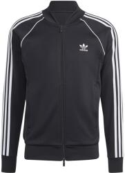 Adidas adidas Originals, Logós cipzáros pulóver, Fekete, Fehér, M (IM4545-M)