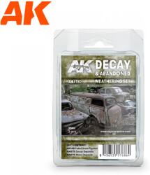 AK Interactive Decay & Abandoned Weathering Set öregítő készlet 3x 35ml (AK4180)