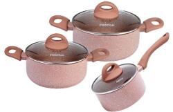 FISSMAN Latte Edénykészlet, 6 db, 1, 6/2, 8/4, 9l, Alumínium, Ekrü (FI-4952)