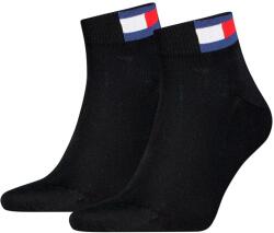 Tommy Hilfiger Tommy Hilfiger, Uniszex rövid szárú zokni szett logóval - 1 pár, Fekete, 35-38 (701228223-003-35-38)