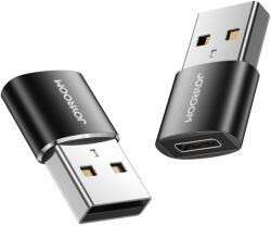 JOYROOM 2 db Joyroom S-H152 adapterből álló készlet, USB-C csatlakozó - USB dugasz, fekete