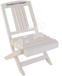 Jolijou Scaun pliabil din lemn pentru păpuși Folding Chair My little furniture Jolijou pentru păpuși și jucării de pluș de 35 cm (JJ6070)