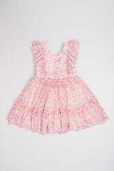 Abel & Lula Abel & Lula, Virágmintás ujjatlan ruha, Fehér, Halványlila, Rózsaszín, 152 CM (5046-084-12Y)