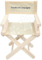 Jolijou Scaun de regizor din lemn pentru păpuși Cinema armchair My little furniture Jolijou cu scaun textil pentru păpuși și jucării de pluș cu dimensiunea de 35 cm (JJ6068)