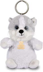 Histoire d'Ours Breloc de pluș cățeluș husky The Soft Stretch Husky Key Ring Histoire d’ Ours gri 12 cm (HO3290)