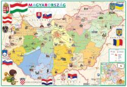 Stiefel Könyökalátét, kétoldalas, STIEFEL, Gyerek Magyarország közigazgatása/domborzata (VTK22)