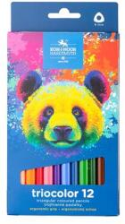 KOH-I-NOOR Színes ceruza készlet, háromszögletű, vastag, KOH-I-NOOR Medve 3142/12 , 12 különböző szín (TKOH314212)