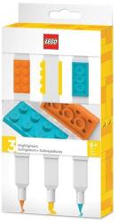 LEGO® Szövegkiemelő készlet, kétvégű, LEGO, 3 különböző szín (L51685) - papirdepo