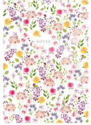 TopTimer Jegyzetfüzet, A5, vonalas, 96 lap, TOPTIMER Notes , fehér virágos (NKN16706)