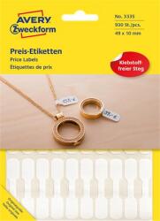 Avery-Zweckform Árazócímke, 49x10 mm, AVERY ZWECKFORM, fehér (AY3335) - papirdepo