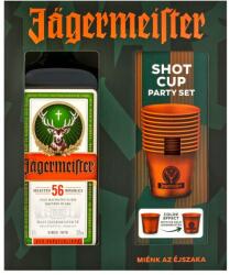 Jägermeister ajándékcsomag 9 színváltós alumínium pohárral DRS (0, 7L / 35%) - goodspirit