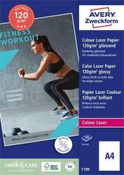 AVERY Fotópapír, lézer, A4, 120 g, fényes, kétoldalas, AVERY ZWECKFORM (AY1198) - papirdepo