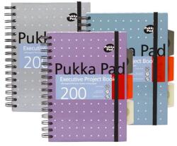 Pukka Pad Spirálfüzet, A5, vonalas, 100 lap, PUKKA PAD Metallic Project Book , vegyes szín (PUP6336)