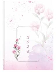 TopTimer Naptár, tervező, B6, napi, TOPTIMER, Joy , pünkösdi rózsa (NKJ022PRU) - papirdepo