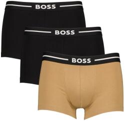 BOSS BOSS, Logós boxeralsó szett - 3 pár, Fekete, Teveszín, S (50508878-969-S)