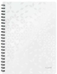 Leitz Spirálfüzet, A4, vonalas, 80 lap, LEITZ Wow , fehér (E46370001)