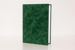  Oklevéltartó, A4, exkluzív, plüss, zöld (ISKE181) - papirdepo