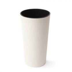 Lamela LILIA JUMPER magas virágcserép, 30 cm átmérő, 57 cm magas, krémszín (1311118780)
