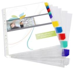 Viquel Genotherm, lefűzhető, jelölőfüles, A4, 90 mikron, víztiszta, 12 részes, VIQUEL (IV154316) - papirdepo