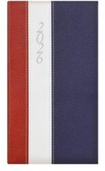 TopTimer Zsebnaptár, álló elrendezésű, TOPTIMER Fashion , bordó-fehér-kék (NKF035BOFKU)