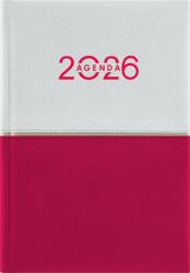 Dayliner Naptár, tervező, B6, heti, DAYLINER Contrast , fehér-piros (NCB6FPU) - papirdepo